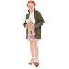 image:imageImily Bela Girls Cardigan Open Front Popcorn Knit Long Sleeve Sweaters Coat  Oversized Fuzzy Knit Outwear with Pockets Warm Winter CardigansGreen
