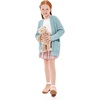 image:imageImily Bela Girls Cardigan Open Front Popcorn Knit Long Sleeve Sweaters Coat  Oversized Fuzzy Knit Outwear with Pockets Warm Winter CardigansWathet