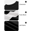 image:imageImily Bela Kids Boys Long Sleeve T Shirts Color Block 514 Years  CrewneckCasual LooseBasic TeesBlack