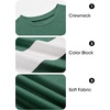 image:imageImily Bela Kids Boys Long Sleeve T Shirts Color Block 514 Years  CrewneckCasual LooseBasic TeesDark Green