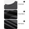 image:imageImily Bela Kids Boys Long Sleeve T Shirts Color Block 514 Years  CrewneckCasual LooseBasic TeesGrey