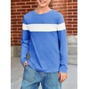 image:imageImily Bela Kids Boys Long Sleeve T Shirts Color Block 514 Years  CrewneckCasual LooseBasic TeesRoyal Blue