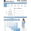 image:imageImily Bela Womens Beach Swimsuit Cover Up  Summer Off The Shoulder Long Bell Sleeve Sheer Mini DressBlue