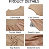 image:imageImily Bela Womens Casual Cap Sleeve Midi Dress  Crewneck Swing Flowy Empire Waist Summer 2025 TrendyKhaki