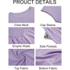 image:imageImily Bela Womens Casual Cap Sleeve Midi Dress  Crewneck Swing Flowy Empire Waist Summer 2025 TrendyLight Purple