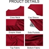 image:imageImily Bela Womens Casual Cap Sleeve Midi Dress  Crewneck Swing Flowy Empire Waist Summer 2025 TrendyWine Red
