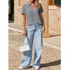 image:imageImily Bela Womens Short Sleeve Polo Shirts V Neck Collared TopsDark Gray