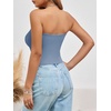 image:imageImily Bela Womens Summer Strapless Tube Tops Y2K Going Out Fitted Shirts  BandeauClubwearSoft Stretchy Basic Casual CamiSpring Summer Fall OfficeBlue