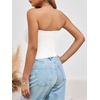 image:imageImily Bela Womens Summer Strapless Tube Tops Y2K Going Out Fitted Shirts  BandeauClubwearSoft Stretchy Basic Casual CamiSpring Summer Fall OfficeWhite