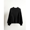 image:imageImily Bela Girls Sweaters Kids Casual Bell Sleeve Knit Pullover Jumper Tops  Mock Neck Balloon Sleeve Fall Winter Knit Sweater 514 YearsBlack