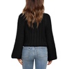 image:imageImily Bela Girls Sweaters Kids Casual Bell Sleeve Knit Pullover Jumper Tops  Mock Neck Balloon Sleeve Fall Winter Knit Sweater 514 YearsBlack