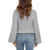 image:imageImily Bela Girls Sweaters Kids Casual Bell Sleeve Knit Pullover Jumper Tops  Mock Neck Balloon Sleeve Fall Winter Knit Sweater 514 YearsGrey