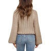 image:imageImily Bela Girls Sweaters Kids Casual Bell Sleeve Knit Pullover Jumper Tops  Mock Neck Balloon Sleeve Fall Winter Knit Sweater 514 YearsKhaki