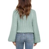 image:imageImily Bela Girls Sweaters Kids Casual Bell Sleeve Knit Pullover Jumper Tops  Mock Neck Balloon Sleeve Fall Winter Knit Sweater 514 YearsMint Green