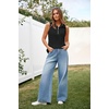 image:imageImily Bela Womens Ribbed Tank Tops Zipper V Neck Polo Shirts  Dressy Casual Blouses Sleeveless Golf Shirts Collared Loose Business Summer Camisole TopsBlack