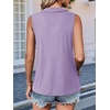 image:imageImily Bela Womens Ribbed Tank Tops Zipper V Neck Polo Shirts  Dressy Casual Blouses Sleeveless Golf Shirts Collared Loose Business Summer Camisole TopsViolet