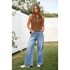 image:imageImily Bela Womens Ribbed Tank Tops Zipper V Neck Polo Shirts  Dressy Casual Blouses Sleeveless Golf Shirts Collared Loose Business Summer Camisole TopsBrown