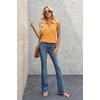 image:imageImily Bela Womens Ribbed Tank Tops Zipper V Neck Polo Shirts  Dressy Casual Blouses Sleeveless Golf Shirts Collared Loose Business Summer Camisole TopsOrange