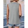 image:imageImily Bela Womens Ribbed Tank Tops Zipper V Neck Polo Shirts  Dressy Casual Blouses Sleeveless Golf Shirts Collared Loose Business Summer Camisole TopsLight Grey