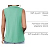 image:imageImily Bela Womens Ribbed Tank Tops Zipper V Neck Polo Shirts  Dressy Casual Blouses Sleeveless Golf Shirts Collared Loose Business Summer Camisole TopsMint Color
