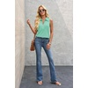 image:imageImily Bela Womens Ribbed Tank Tops Zipper V Neck Polo Shirts  Dressy Casual Blouses Sleeveless Golf Shirts Collared Loose Business Summer Camisole TopsMint Color